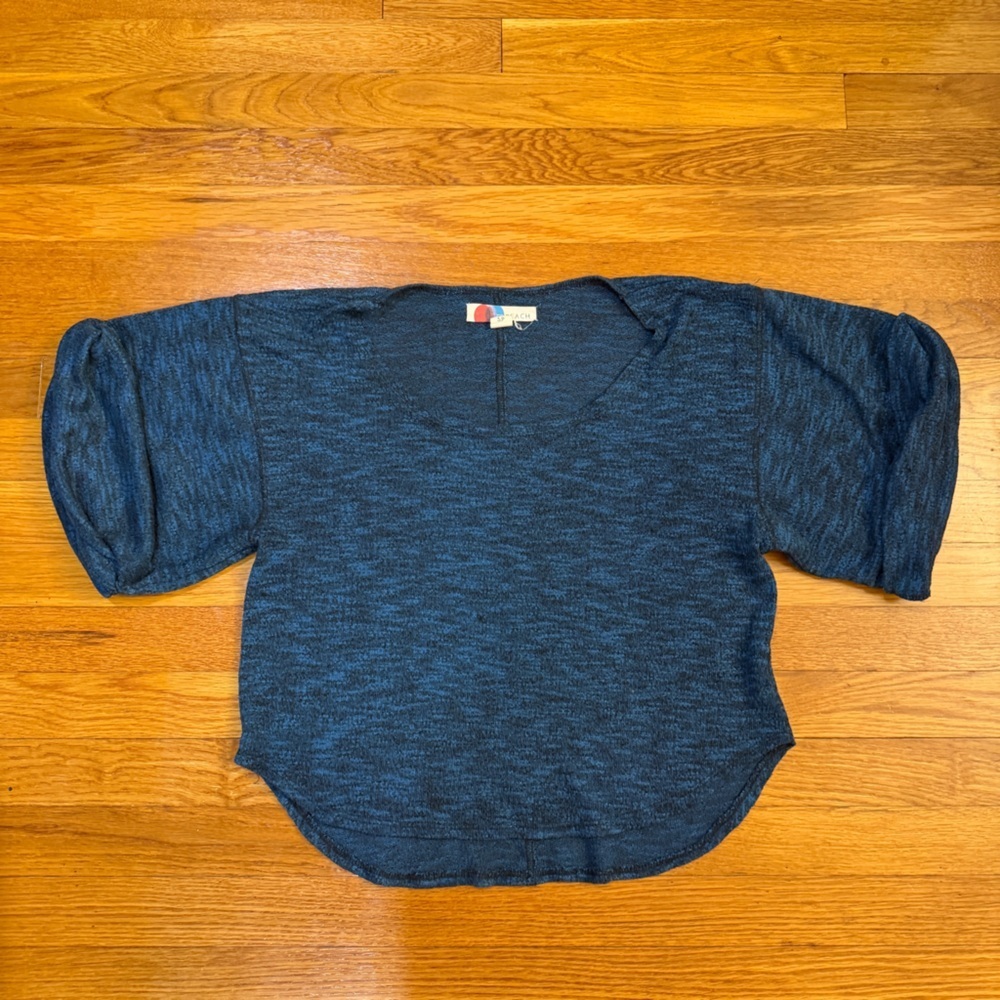 Free People FP Beach Nani Tee marled starlight blue - Size Small